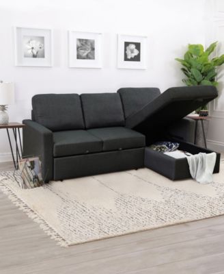 Newton 2 Piece Storage Sofa Bed Sectional