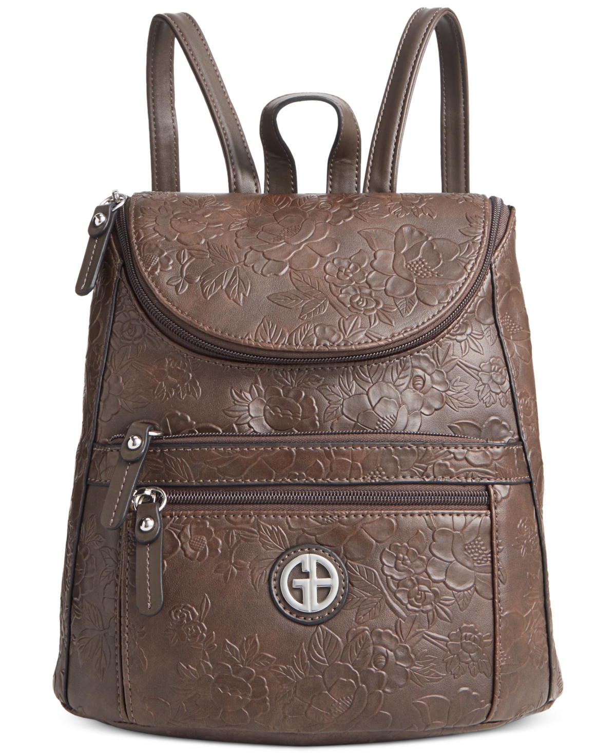 Pebble Tooling Backpack, Created for Macy's - Chocolate
