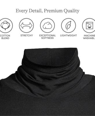 Women's Tall Lightweight Jersey Skimming Long Sleeve Turtleneck