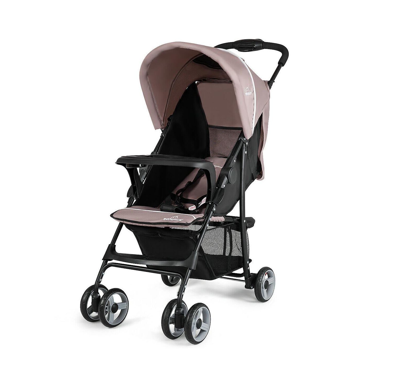 Foldable Lightweight Baby Stroller Kids Travel Pushchair 5-Point