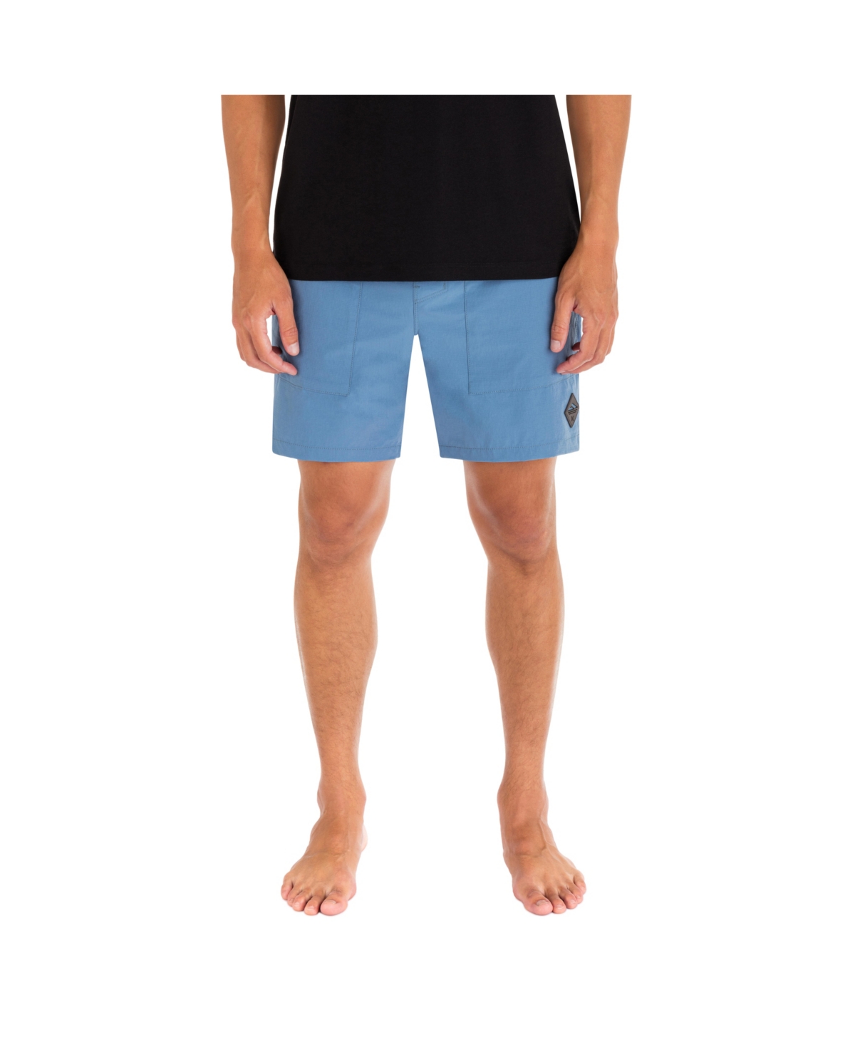 Shop Hurley Men's Phantom Camper Volley Active 17" Shorts In Medium Blue