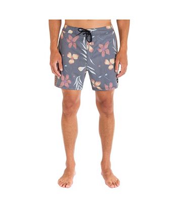 Short De Bain Homme Hurley Phantom Board - Taille 32 - Rayures Bleu, Vert Et Blanc - Neuf Avec étiquettes