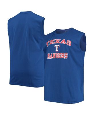Men's Royal Texas Rangers Big and Tall Jersey Muscle Tank Top - Macy's