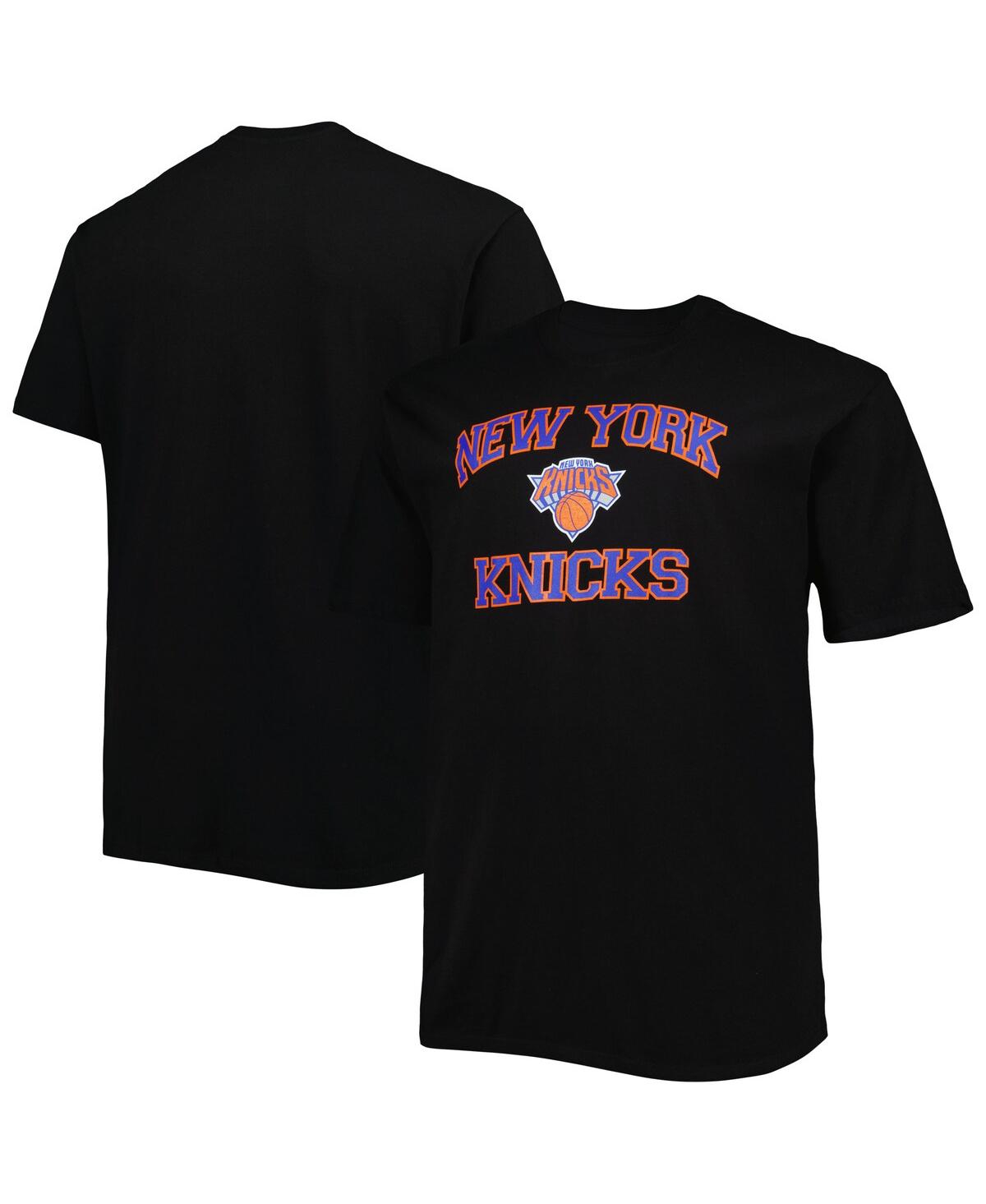 Men's Black New York Knicks Big and Tall Heart and Soul T-shirt - Black