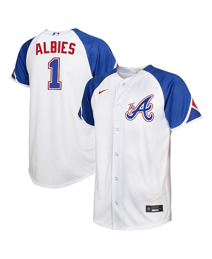 Nike Toddler Boys and Girls Ozzie Albies White Atlanta Braves 2023 City  Connect Replica Player Jersey - Macy's