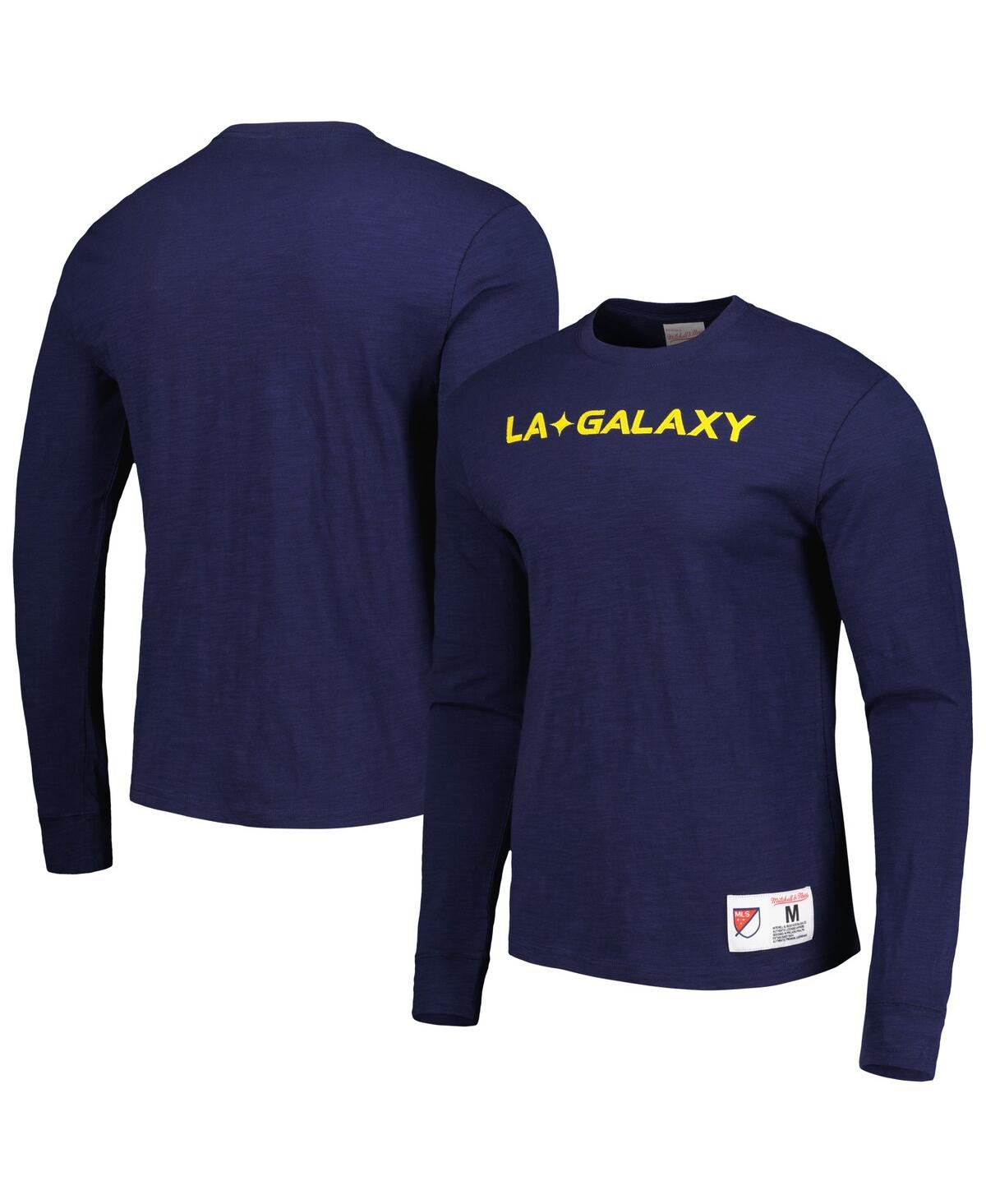 Shop Mitchell & Ness Men's  Navy La Galaxy Legendary Long Sleeve T-shirt