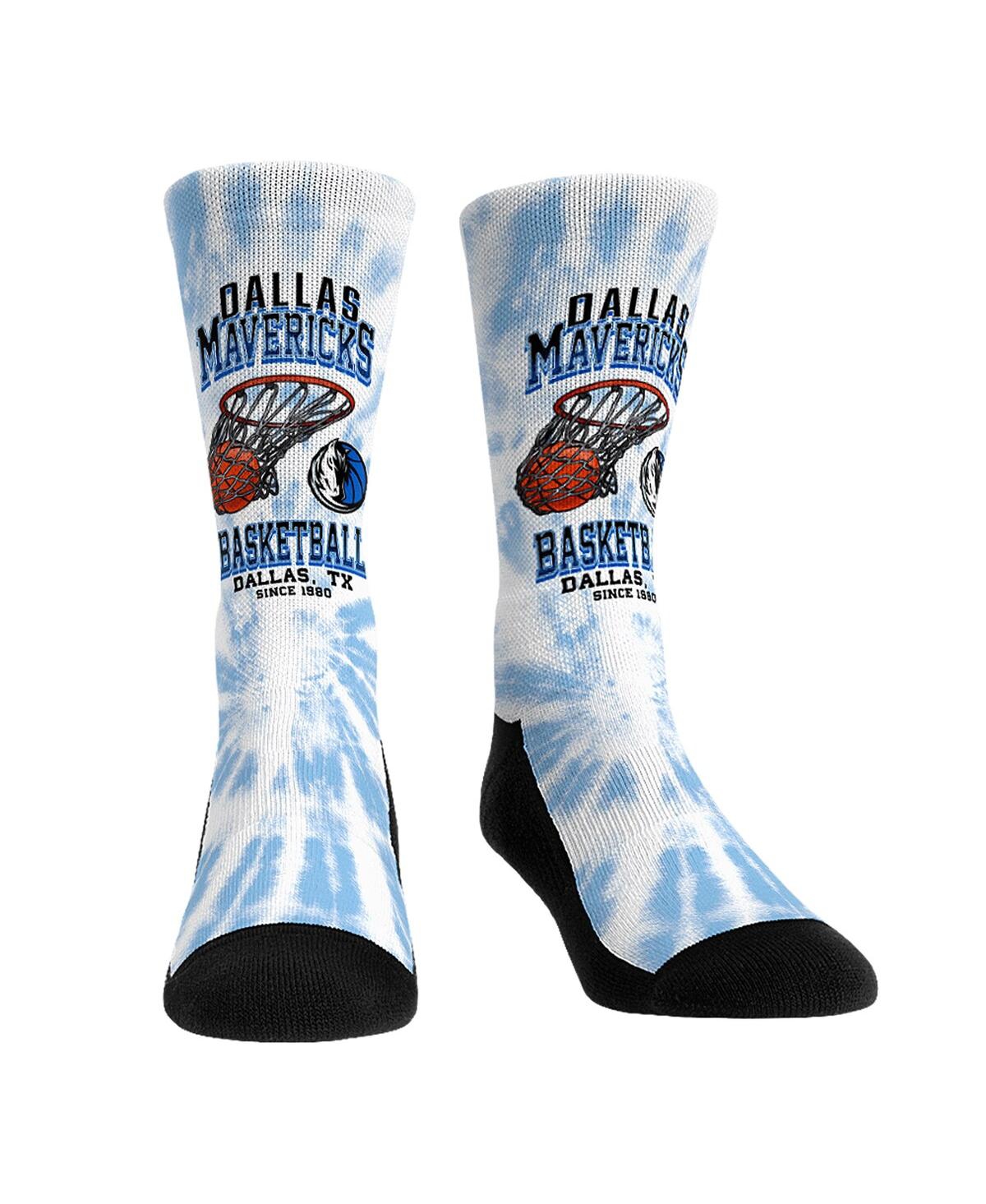 Rock 'em Men's And Women's  Socks Dallas Mavericks Vintage-like Hoop Crew Socks In Multi
