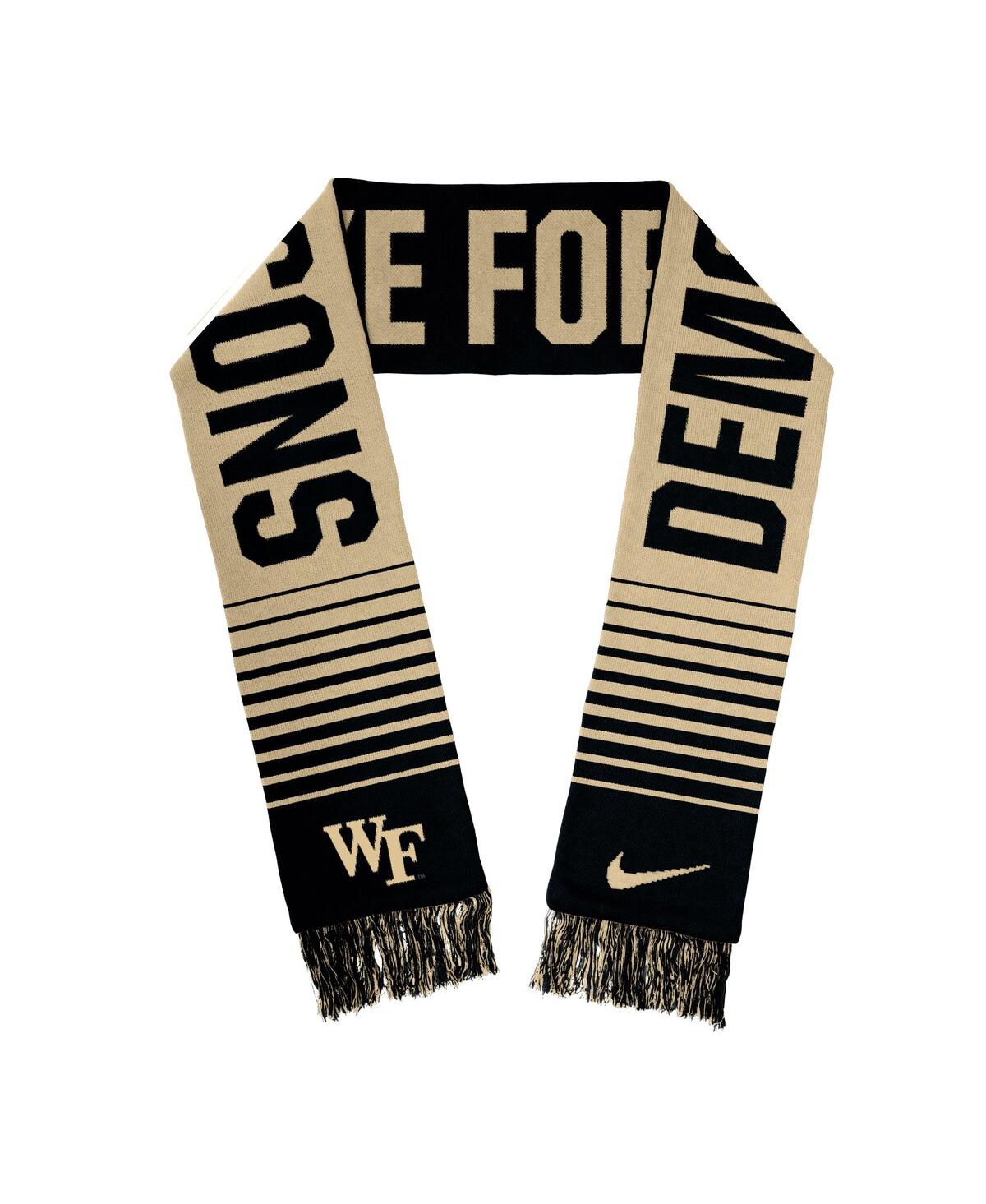 Shop Nike Men's And Women's  Wake Forest Demon Deacons Rivalry Local Verbiage Scarf In Black