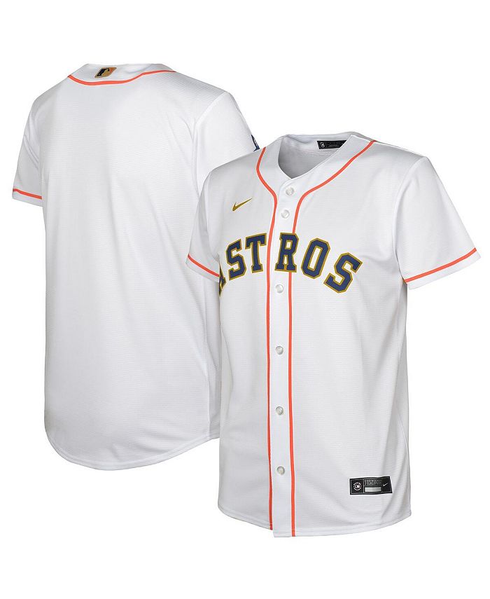 Nike Big Boys and Girls White and Gold Houston Astros 2023 Gold