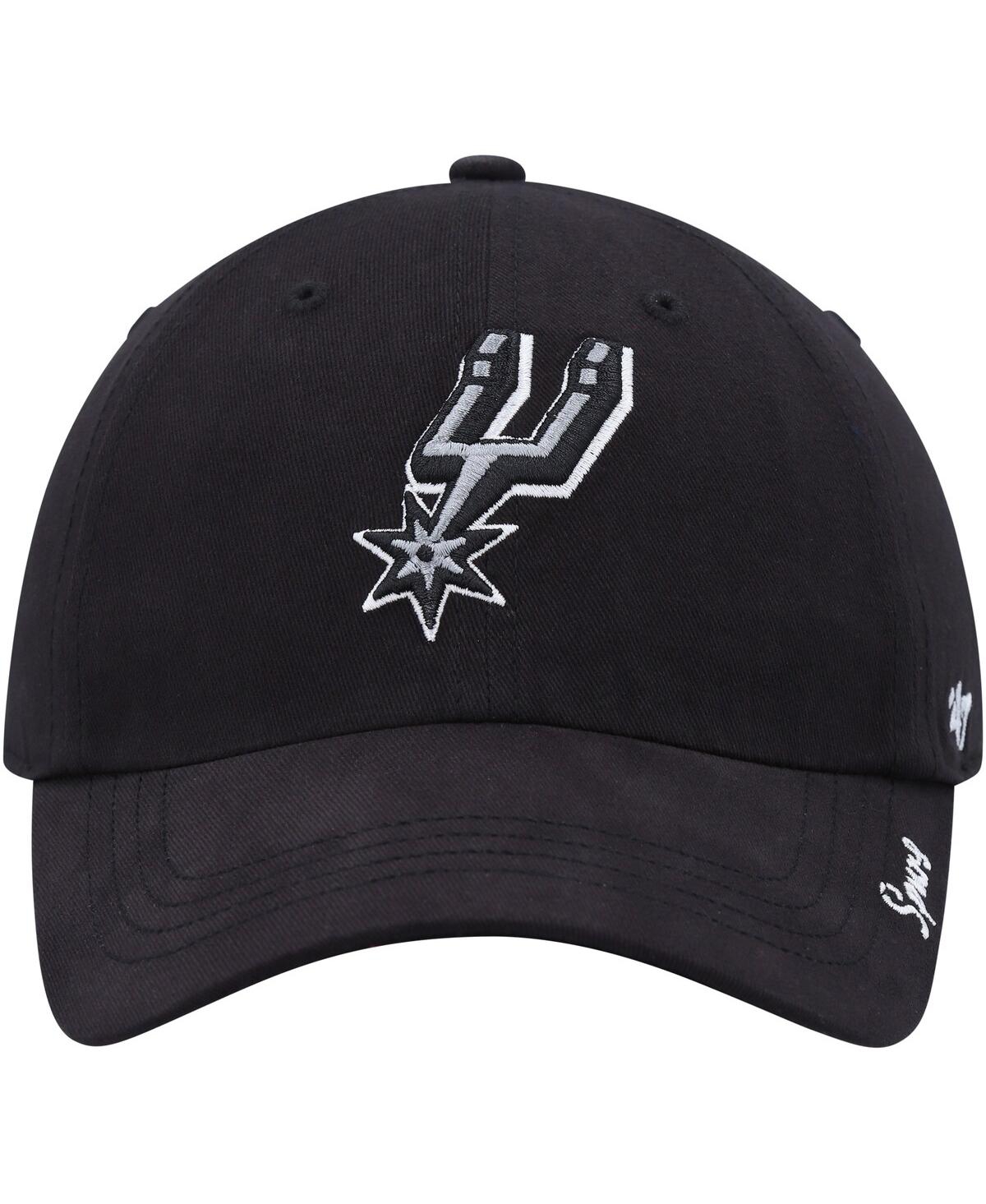 47 Brand Women's ' Black San Antonio Spurs Miata Clean Up Adjustable Hat In Black