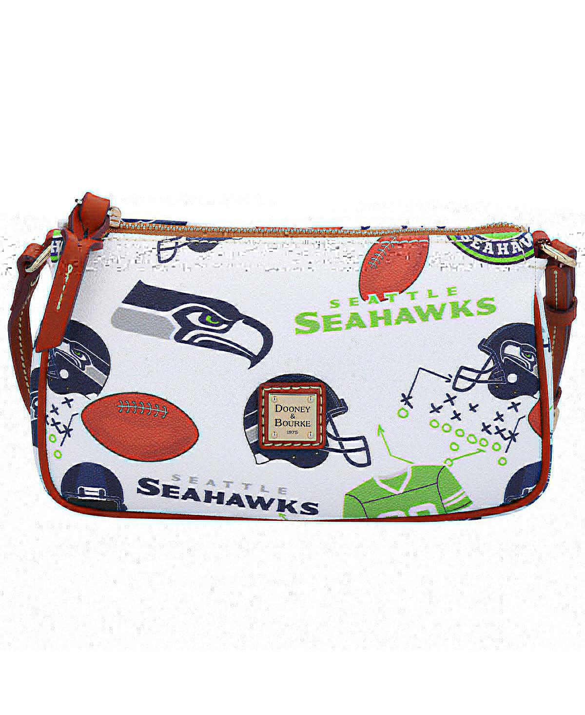Shop Dooney & Bourke Women's  Seattle Seahawks Gameday Lexi Crossbody With Small Coin Case In White