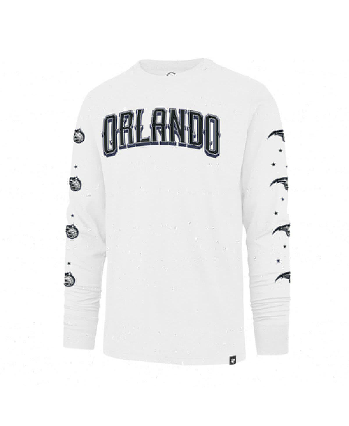 Men's '47 BrandOrlando Magic City Edition Downtown Franklin Long Sleeve T-shirt - White