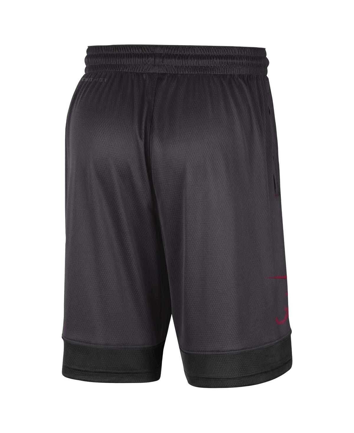 Nike Charcoal Alabama Crimson Tide Performance Fast Break Shorts In Charcoal