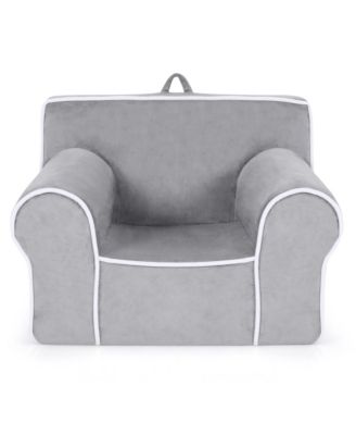 Kids Sofa Toddler Foam Filled Armchair Velvet Fabric Baby
