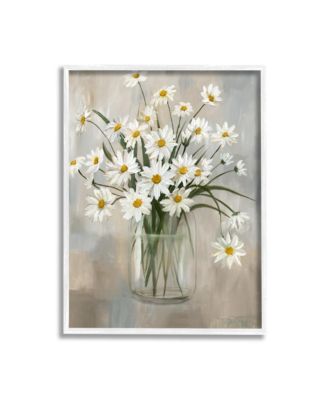 Stupell Industries Daisy Bloom Abstract Flowers Art Collection In Multi-color