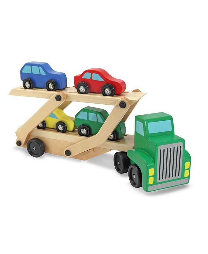 Melissa and Doug Melissa & Doug Car Carrier Truck and Cars Wooden Toy