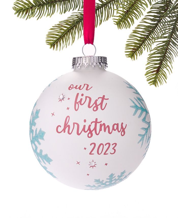 Holiday Lane Our First Christmas Ball Ornament Created for Macy s