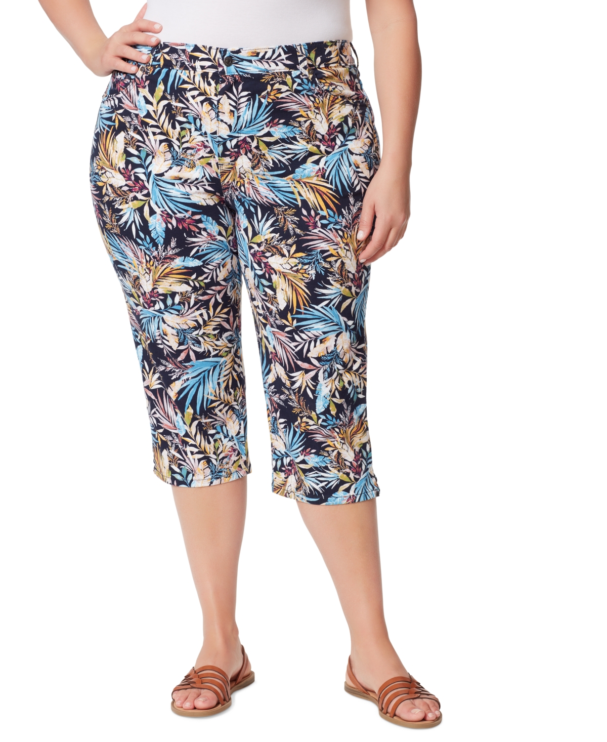 Gloria vanderbilt capri jeans plus size clearance