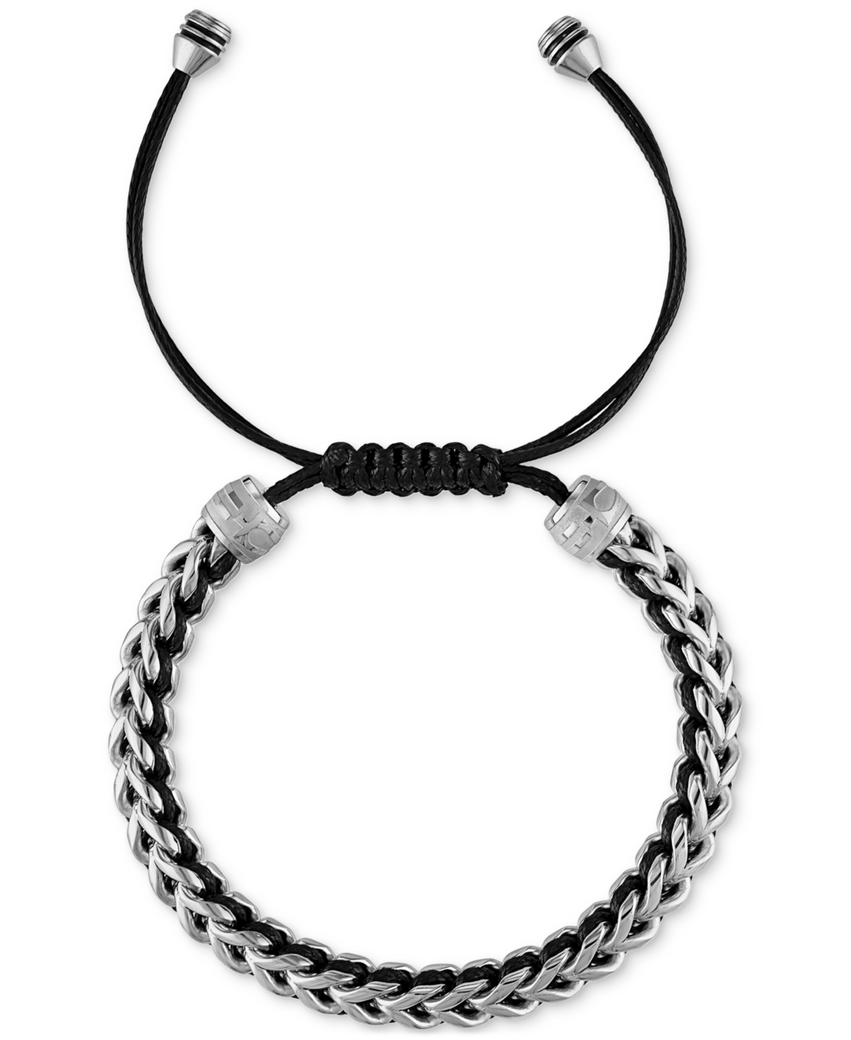 Bulova Men's Icon Cord Bracelet In Stainless Steel In Na