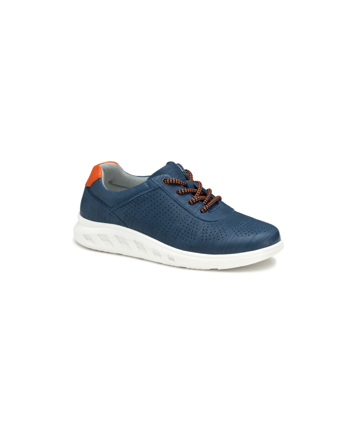 Johnston & Murphy Big Boys Activate U-throat Lace-up Sneakers In Navy Full Grain