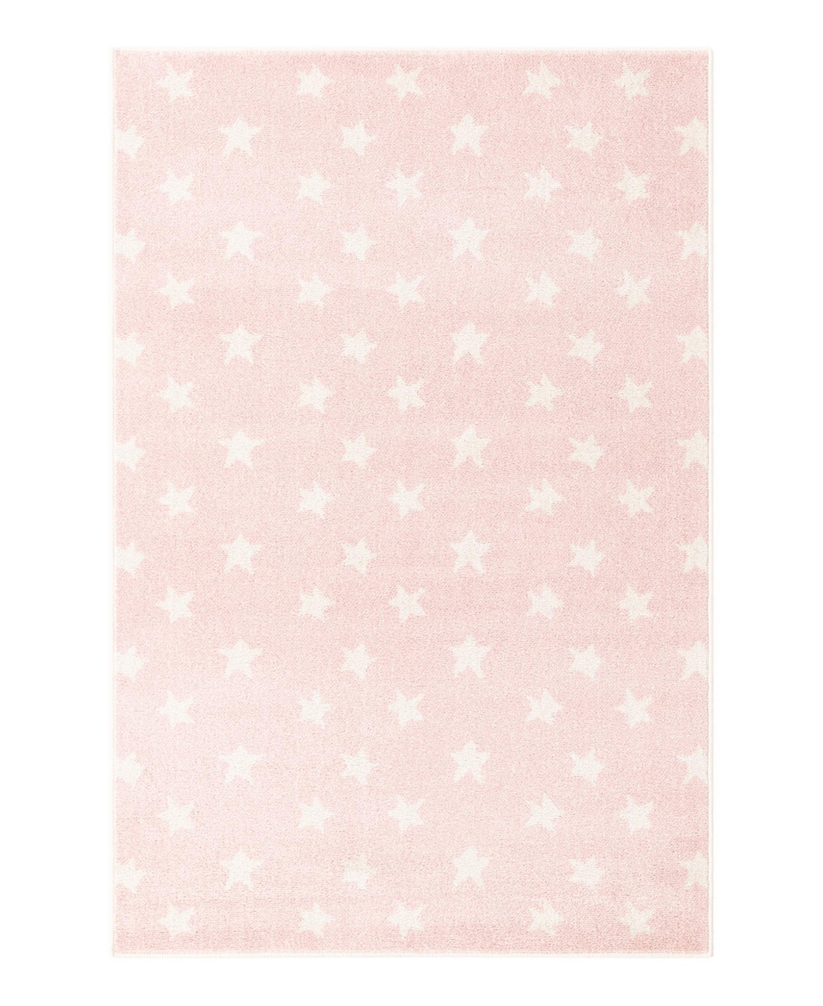 Bayshore Home Campy Kids Stars 3'11" X 5'11" Area Rug In Pink