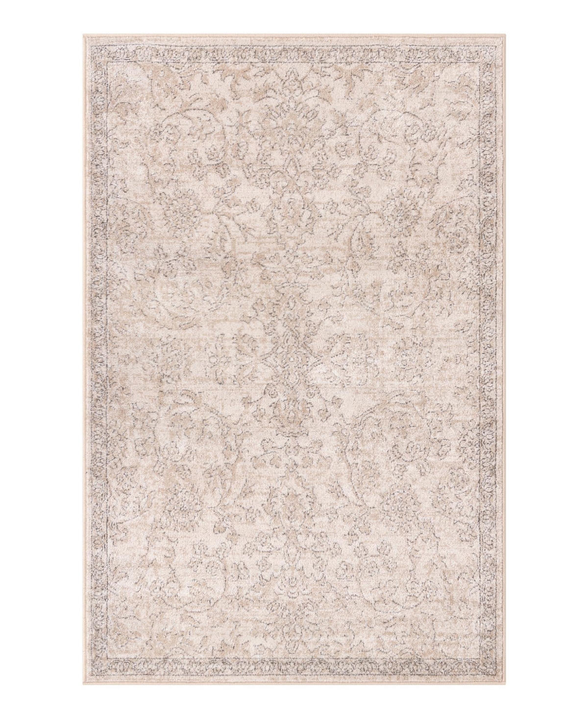 Bayshore Home Wheeler Wlr-02 4' X 6' Area Rug In Ivory