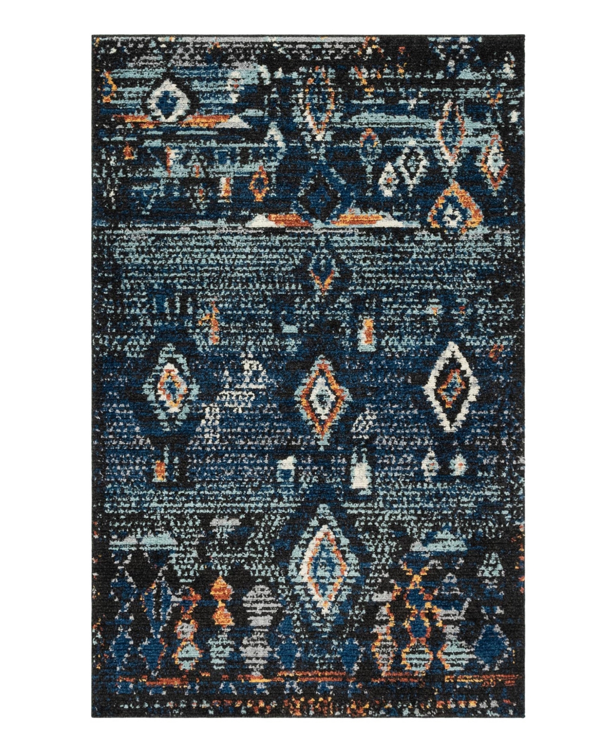 Bayshore Home Tangier Tng-02 5' X 8' Area Rug In Navy