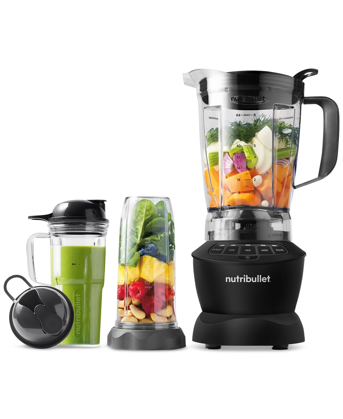 Nutribullet Blender Full Size Combo 1200 Watt 64 oz - Black