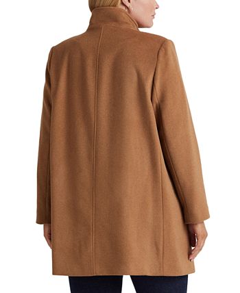 Lauren Ralph Lauren Women's Plus Size Buckle-Collar Coat - Macy's