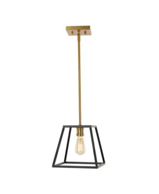 Girard 9.25" 1-Light Farmhouse Industrial Iron LED Pendant