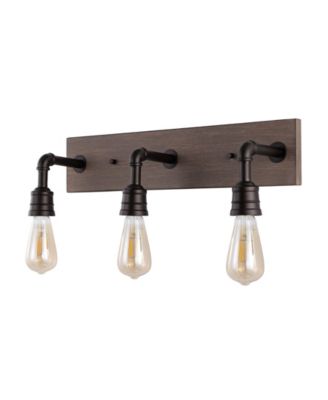 Corbett 22.13" 3-Light Rustic Farmhouse Iron LED Vanity