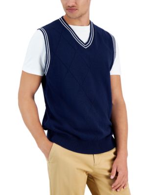 Club Room Men's Argyle Sweater Vest, Created for Macy's - Macy's