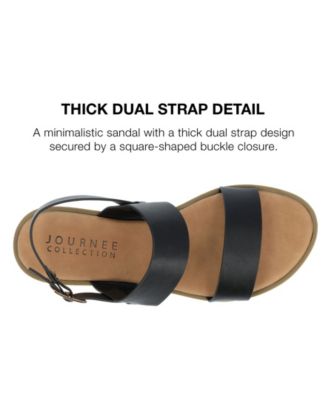 Women's Lavine Medium and Wide Width Multi Strap Flat Sandals