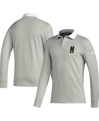 Men's 2023 Player Gray Nashville SC Travel Long Sleeve Polo Shirt