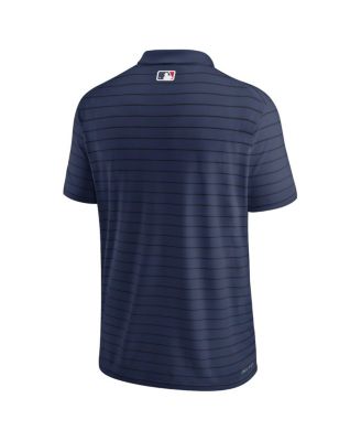 Men's Navy Chicago White Sox Authentic Collection Victory Striped Performance Polo Shirt