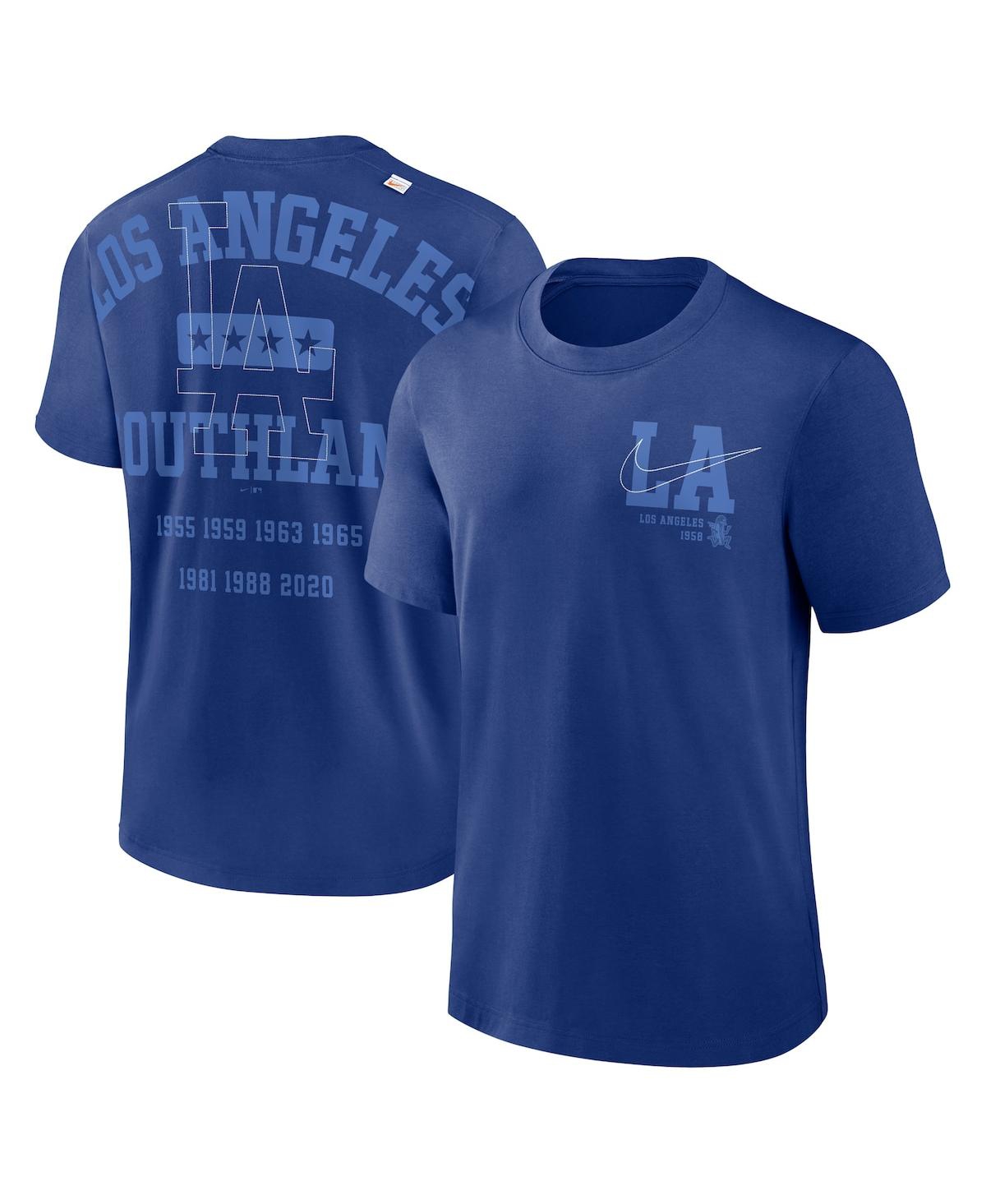 Nike Royal Los Angeles Dodgers Statement Game Over T-shirt In Royal