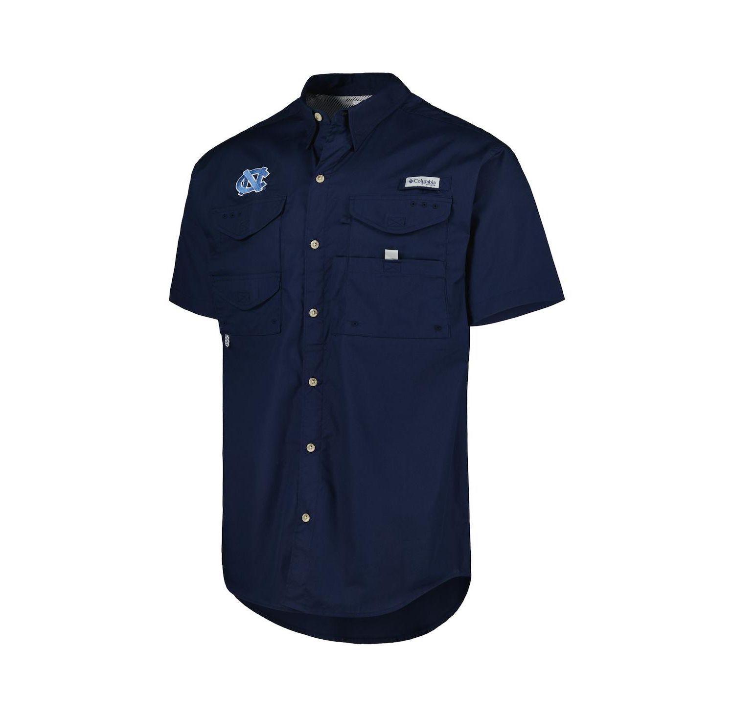 Men's Navy North Carolina Tar Heels Bonehead Button-Up Shirt