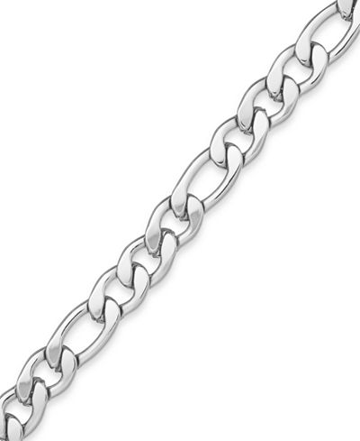 Sutton by Rhona Sutton Men's Stainless Steel Figaro Link Bracelet