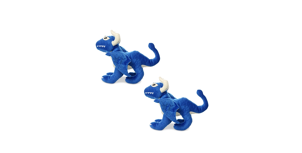 Dragon Blue, 2-Pack Dog Toys - Blue