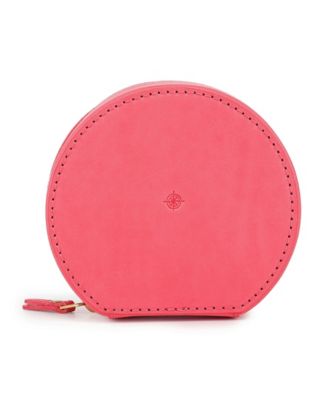 Leather Jewelry Box - Round