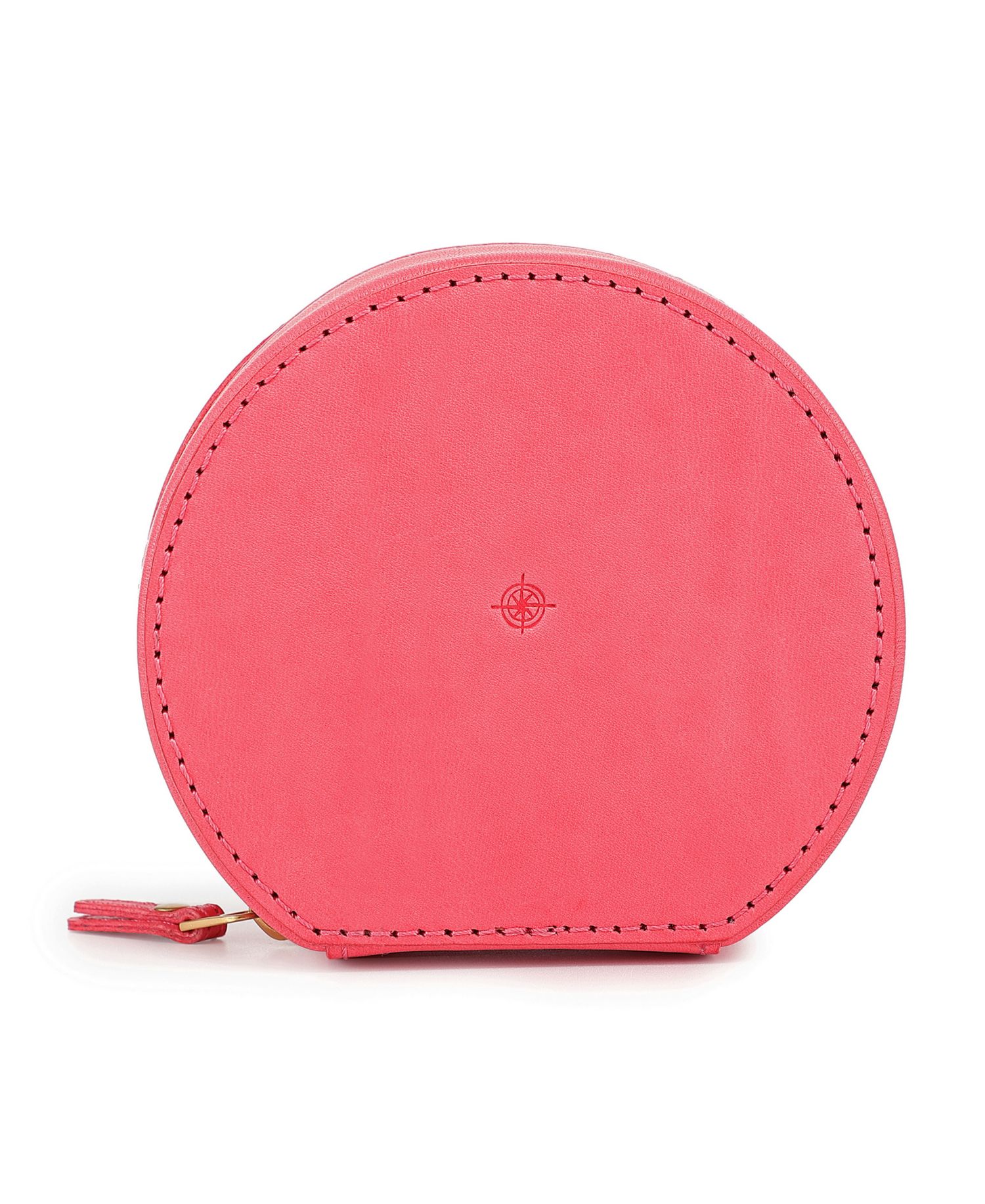 Leather Jewelry Box - Round