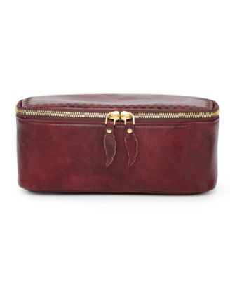 Celosia Rectangular Leather Jewelry Case