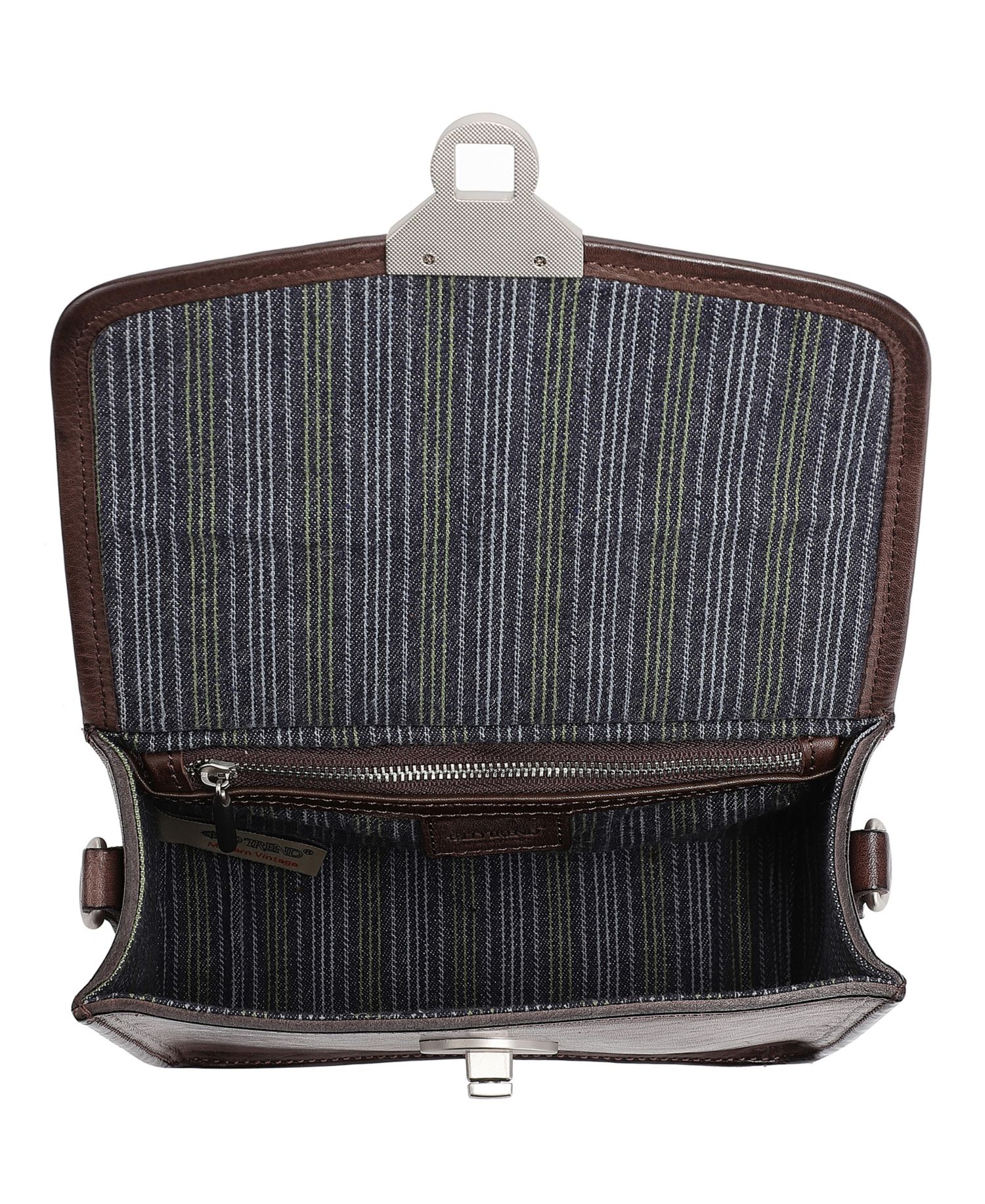 Laurel Mini Leather Convertible Pushlock Crossbody Bag