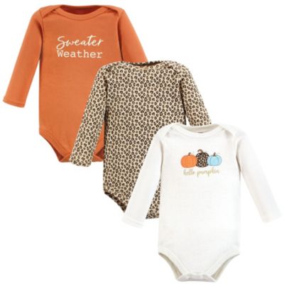 Baby Girls Hudson Essential All-Cotton Long-Sleeve Bodysuit Triple Pack