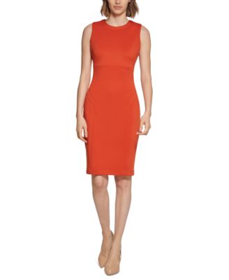 Calvin Klein Women's Side-Panel Sleeveless Sheath Dress Macy's - Main Image