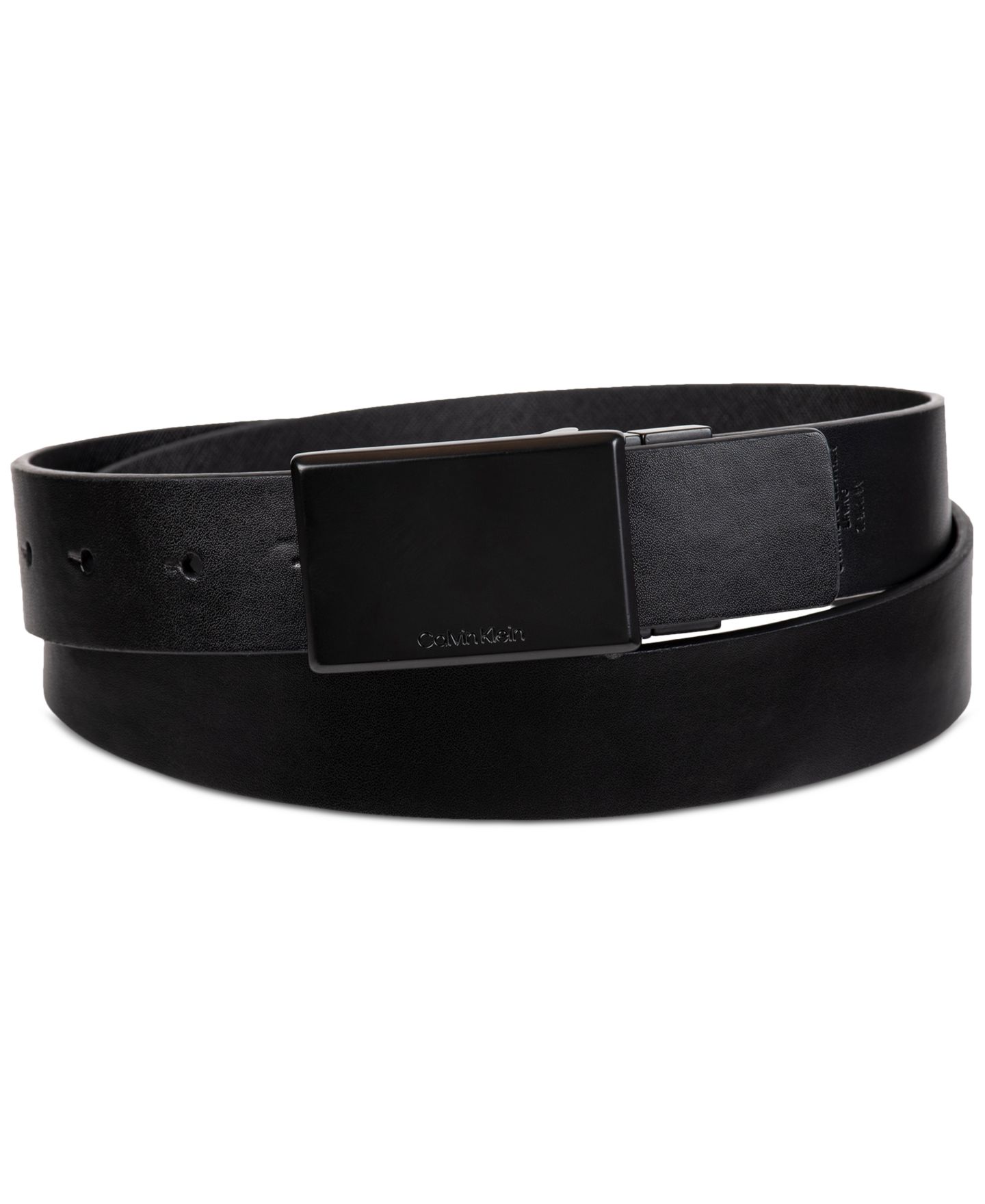 Мужской ремень Calvin Klein Reversible Belt, цвет: Чёрный — фото 2