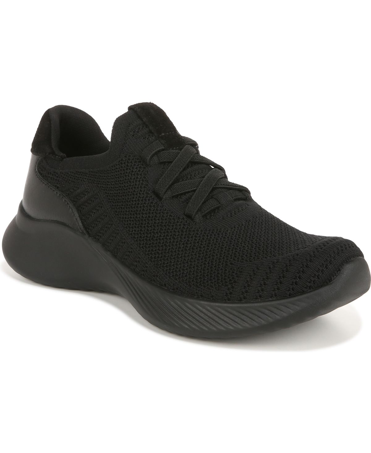 Emerge Slip-on Sneakers - Black/White Flyknit Fabric