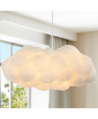 Zephyr 23" 2-Light Modern Contemporary Silk LED Cloud Pendant