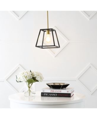 Girard 9.25" 1-Light Farmhouse Industrial Iron LED Pendant