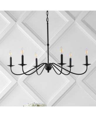Wicklow 34.75" 6-Light Bohemian Farmhouse Iron LED Chandelier